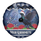 New Zealand Tui Bird Christmas Spare Tire Cover Pohutukawa Xmas Tree Meri Kirihimete