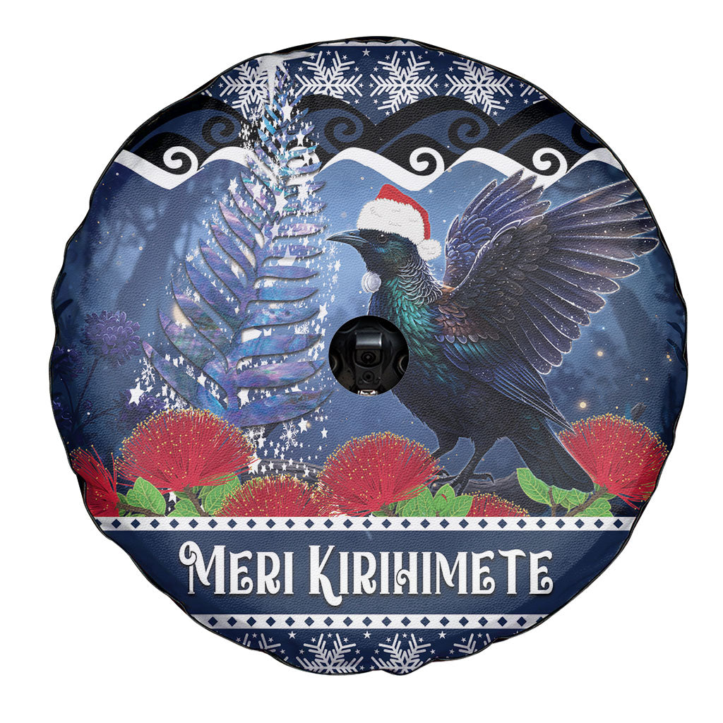 New Zealand Tui Bird Christmas Spare Tire Cover Pohutukawa Xmas Tree Meri Kirihimete