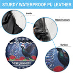 New Zealand Tui Bird Christmas Spare Tire Cover Pohutukawa Xmas Tree Meri Kirihimete