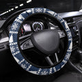New Zealand Tui Bird Christmas Steering Wheel Cover Pohutukawa Xmas Tree Meri Kirihimete