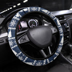 New Zealand Tui Bird Christmas Steering Wheel Cover Pohutukawa Xmas Tree Meri Kirihimete