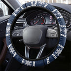 New Zealand Tui Bird Christmas Steering Wheel Cover Pohutukawa Xmas Tree Meri Kirihimete