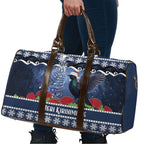 New Zealand Tui Bird Christmas Travel Bag Pohutukawa Xmas Tree Meri Kirihimete