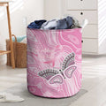 Australia Breast Cancer Awareness Laundry Basket Butterfly Pink Ribbon Aboriginal Art