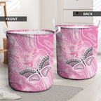 Australia Breast Cancer Awareness Laundry Basket Butterfly Pink Ribbon Aboriginal Art