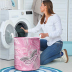 Australia Breast Cancer Awareness Laundry Basket Butterfly Pink Ribbon Aboriginal Art