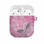 Australia Breast Cancer Awareness AirPods Case Butterfly Pink Ribbon Aboriginal Art