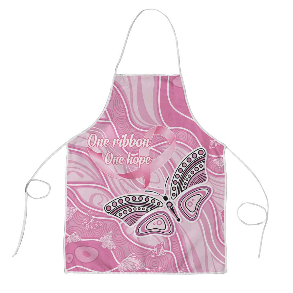Australia Breast Cancer Awareness Apron Butterfly Pink Ribbon Aboriginal Art