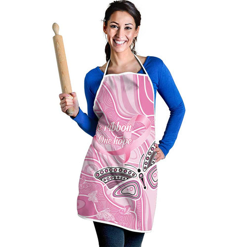 Australia Breast Cancer Awareness Apron Butterfly Pink Ribbon Aboriginal Art
