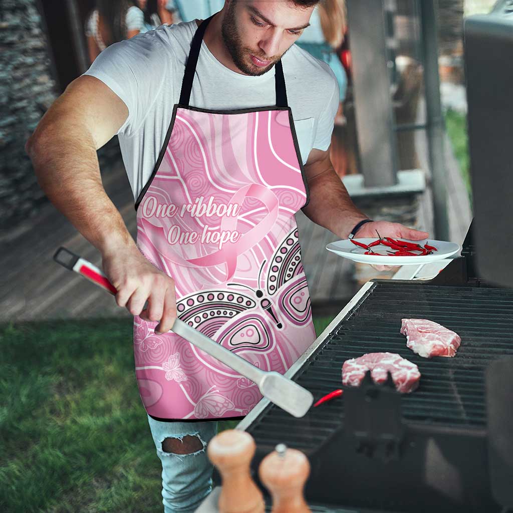 Australia Breast Cancer Awareness Apron Butterfly Pink Ribbon Aboriginal Art