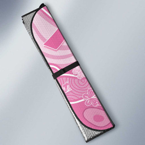 Australia Breast Cancer Awareness Auto Sun Shade Butterfly Pink Ribbon Aboriginal Art