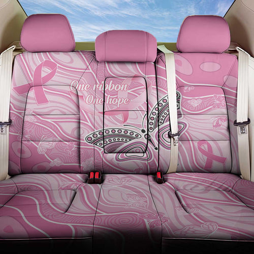 Australia Breast Cancer Awareness Back Car Seat Cover Butterfly Pink Ribbon Aboriginal Art