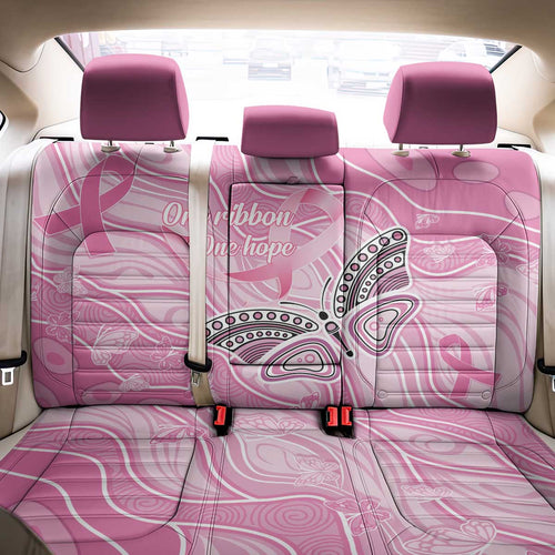 Australia Breast Cancer Awareness Back Car Seat Cover Butterfly Pink Ribbon Aboriginal Art