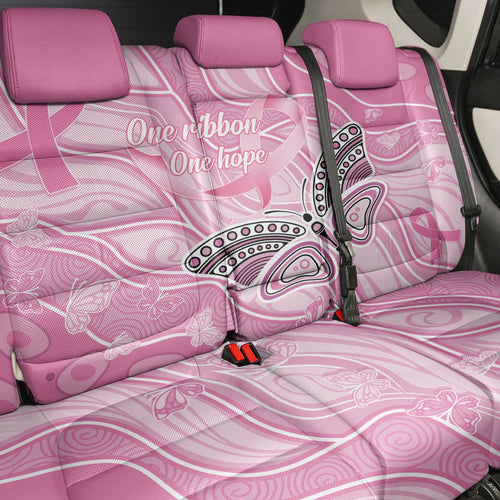 Australia Breast Cancer Awareness Back Car Seat Cover Butterfly Pink Ribbon Aboriginal Art