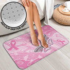 Australia Breast Cancer Awareness Bathroom Set Butterfly Pink Ribbon Aboriginal Art