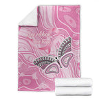 Australia Breast Cancer Awareness Blanket Butterfly Pink Ribbon Aboriginal Art