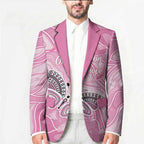 Australia Breast Cancer Awareness Personalised Blazer Butterfly Pink Ribbon Aboriginal Art