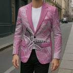 Australia Breast Cancer Awareness Personalised Blazer Butterfly Pink Ribbon Aboriginal Art
