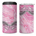 Australia Breast Cancer Awareness Personalised 4 in 1 Can Cooler Tumbler Butterfly Pink Ribbon Aboriginal Art