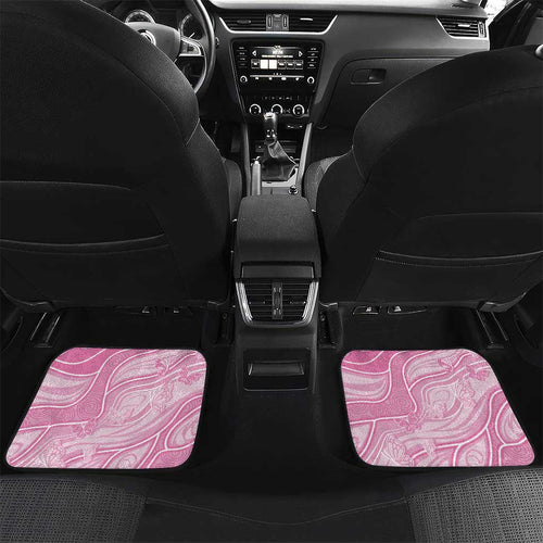 Australia Breast Cancer Awareness Personalised Car Mats Butterfly Pink Ribbon Aboriginal Art