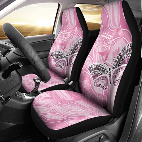 Australia Breast Cancer Awareness Car Seat Cover Butterfly Pink Ribbon Aboriginal Art