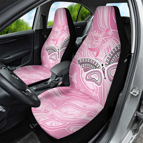 Australia Breast Cancer Awareness Car Seat Cover Butterfly Pink Ribbon Aboriginal Art