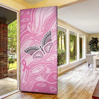 Australia Breast Cancer Awareness Personalised Door Cover Butterfly Pink Ribbon Aboriginal Art