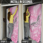 Australia Breast Cancer Awareness Personalised Door Cover Butterfly Pink Ribbon Aboriginal Art