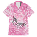 Australia Breast Cancer Awareness Personalised Family Matching Mermaid Dress and Hawaiian Shirt Butterfly Pink Ribbon Aboriginal Art