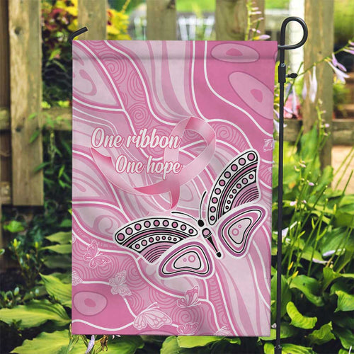 Australia Breast Cancer Awareness Garden Flag Butterfly Pink Ribbon Aboriginal Art
