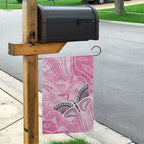 Australia Breast Cancer Awareness Garden Flag Butterfly Pink Ribbon Aboriginal Art