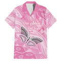 Australia Breast Cancer Awareness Personalised Hawaiian Shirt Butterfly Pink Ribbon Aboriginal Art