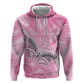 Australia Breast Cancer Awareness Personalised Hoodie Butterfly Pink Ribbon Aboriginal Art