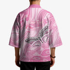 Australia Breast Cancer Awareness Personalised Kimono Butterfly Pink Ribbon Aboriginal Art