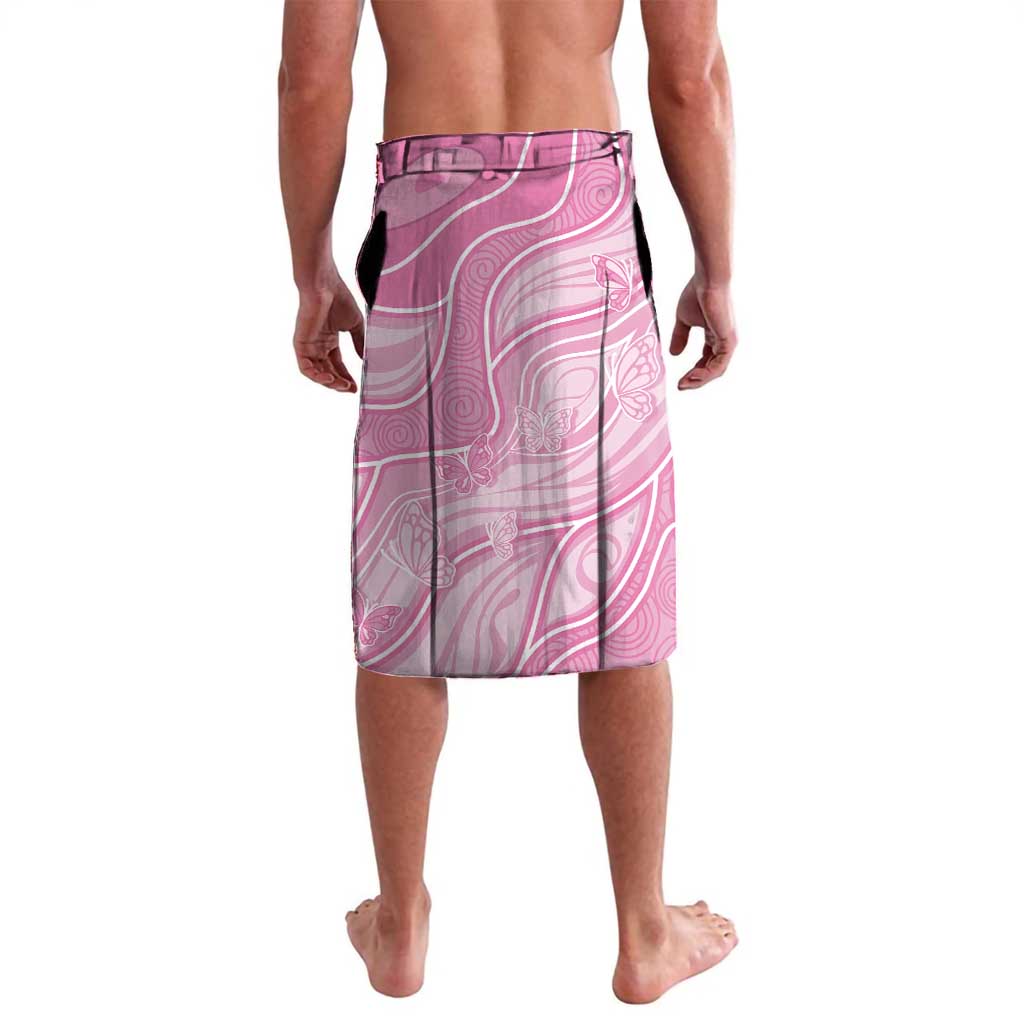 Australia Breast Cancer Awareness Personalised Lavalava Butterfly Pink Ribbon Aboriginal Art