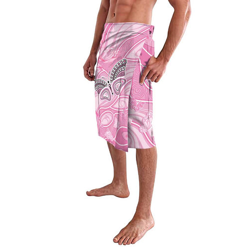Australia Breast Cancer Awareness Personalised Lavalava Butterfly Pink Ribbon Aboriginal Art