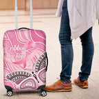 Australia Breast Cancer Awareness Luggage Cover Butterfly Pink Ribbon Aboriginal Art