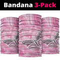 Australia Breast Cancer Awareness Neck Gaiter Butterfly Pink Ribbon Aboriginal Art