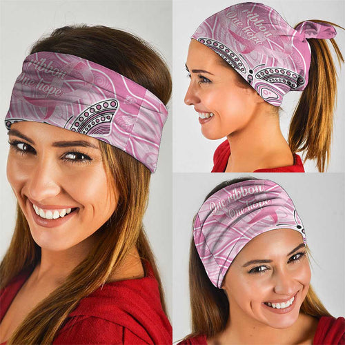 Australia Breast Cancer Awareness Neck Gaiter Butterfly Pink Ribbon Aboriginal Art