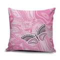 Australia Breast Cancer Awareness Pillow Cover Butterfly Pink Ribbon Aboriginal Art