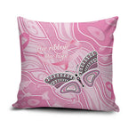 Australia Breast Cancer Awareness Pillow Cover Butterfly Pink Ribbon Aboriginal Art
