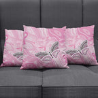 Australia Breast Cancer Awareness Pillow Cover Butterfly Pink Ribbon Aboriginal Art