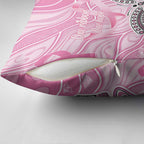 Australia Breast Cancer Awareness Pillow Cover Butterfly Pink Ribbon Aboriginal Art