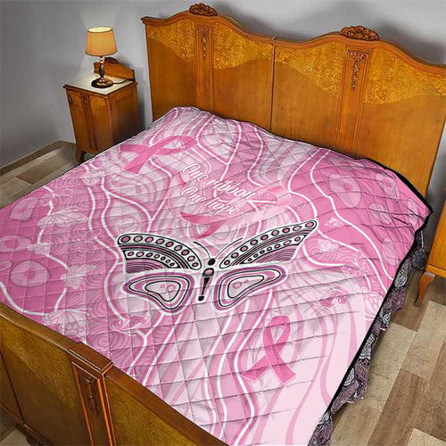 Australia Breast Cancer Awareness Quilt Butterfly Pink Ribbon Aboriginal Art
