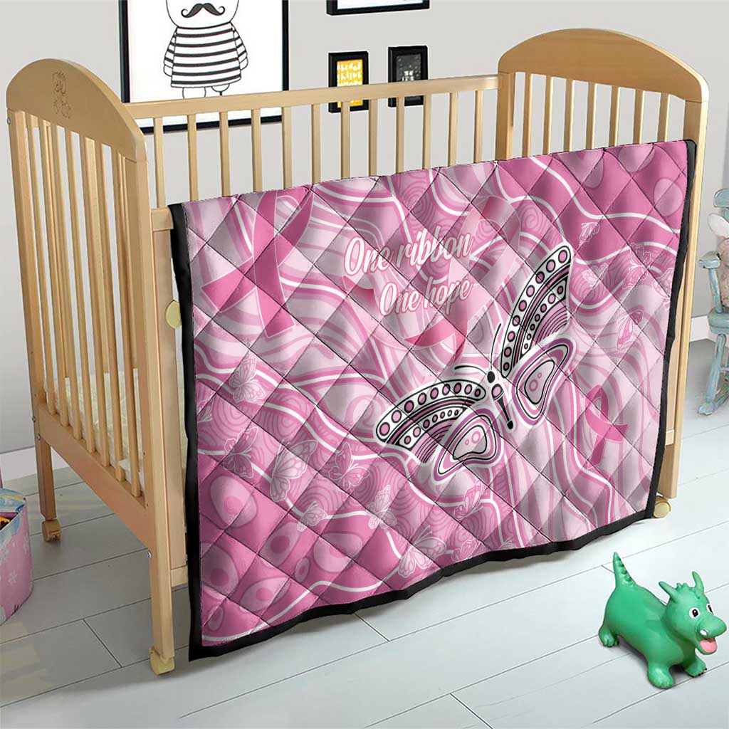 Australia Breast Cancer Awareness Quilt Butterfly Pink Ribbon Aboriginal Art