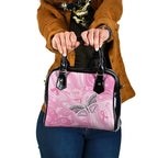 Australia Breast Cancer Awareness Shoulder Handbag Butterfly Pink Ribbon Aboriginal Art