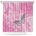 Australia Breast Cancer Awareness Shower Curtain Butterfly Pink Ribbon Aboriginal Art