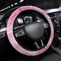 Australia Breast Cancer Awareness Steering Wheel Cover Butterfly Pink Ribbon Aboriginal Art