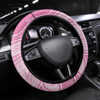Australia Breast Cancer Awareness Steering Wheel Cover Butterfly Pink Ribbon Aboriginal Art