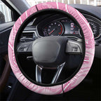 Australia Breast Cancer Awareness Steering Wheel Cover Butterfly Pink Ribbon Aboriginal Art